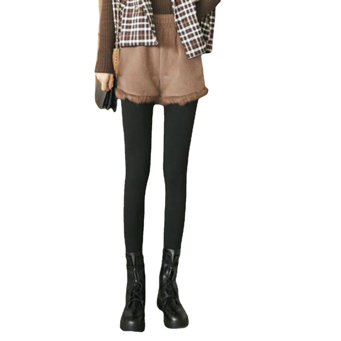 Wholesale Autumn and Winter Fleece Thickened Leggings